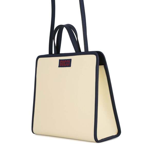 GUCCI Blue Leather Shoulder Bag - Picture 2 of 13